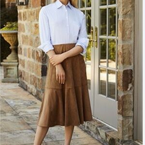 ANTONIO MELANI Brown A-Line Skirt NWT